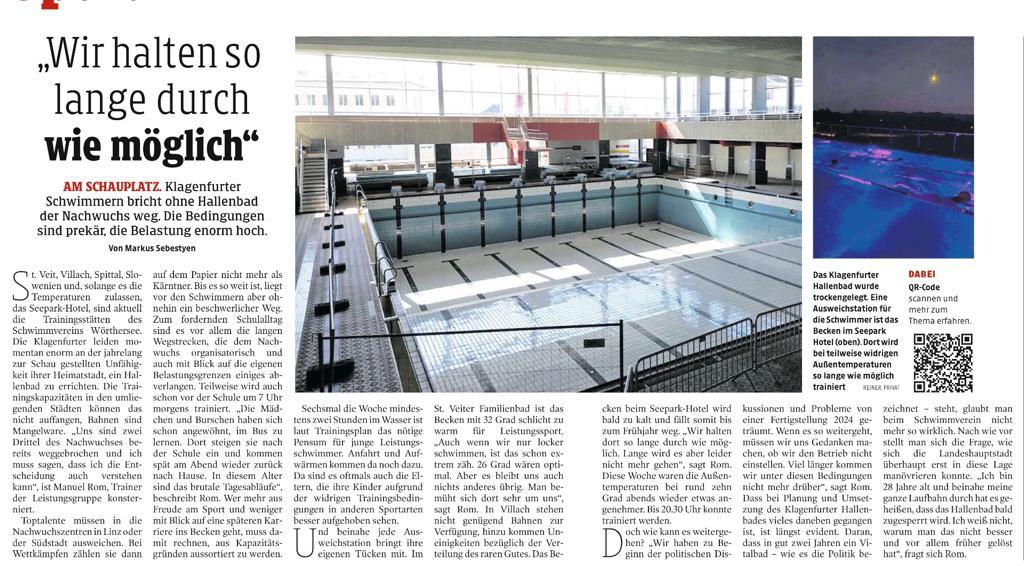 kleinezeitung schwimmverein